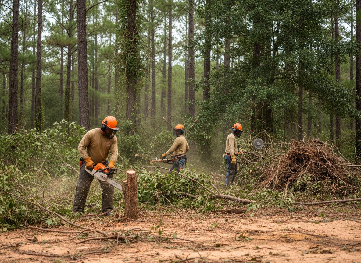 Land clearing crew in Alabama